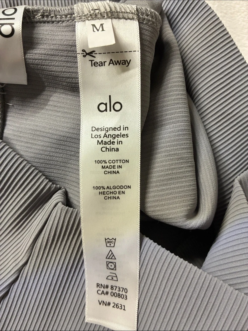 ALO Yoga High-Waist Leggings in Gray Sz M